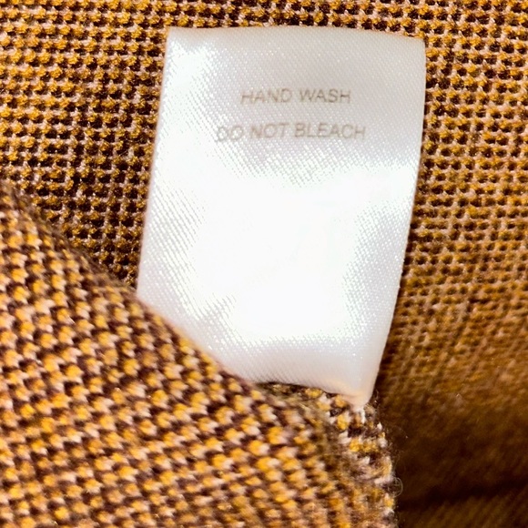 🛍️FOUR 4 THIRTY🛍️ Chicwish Lie In Check Fields Turtleneck Cape Sweater Mustard - Picture 9 of 9